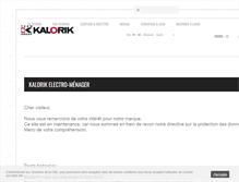 Tablet Screenshot of kalorikshop.be